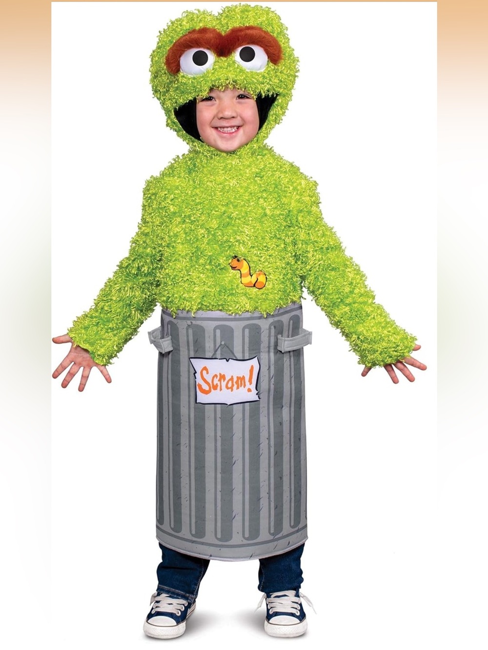 Sesame Street Oscar the Grouch Toddler Halloween Costume 3T-4T